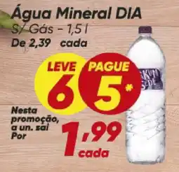 Dia Água Mineral Dia oferta