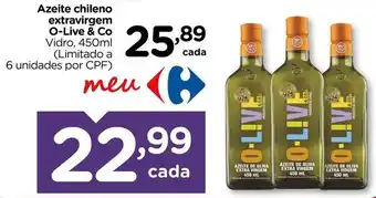 Carrefour O-live - azeite chileno extravirgem oferta