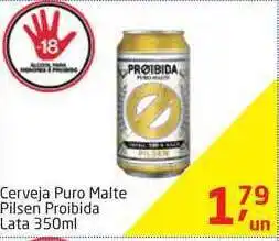 Tenda Atacado Cerveja Puro Malte Pilsen Proibida Lata 350ml oferta