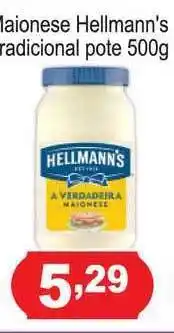 Calvo Atacadista Maionese Hellmann's Tradicional Pote 500g oferta