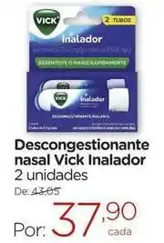 Drogarias Carrefour Vick - descongestionante nasal inalador oferta