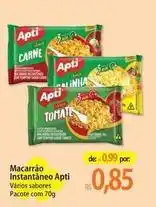 Atacadão Apti - macarrão instantâneo oferta