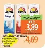 Atacadão Aurora - leite longa vida oferta