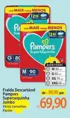 Atacadão Pampers - fralda descartável supersequinha jumbo oferta