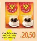 Atacadão 3 corações - café oferta