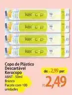 Atacadão Kerocopo - copo de plástico descartável oferta