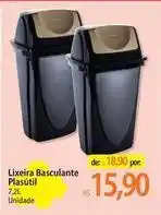 Atacadão Plasutil - lixeira basculante oferta
