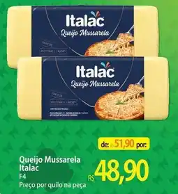 Atacadão Italac - queijo mussarela oferta