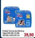 Spani Atacadista Mônica - fralda turma da giga md-80, g-68, xg-60, xxg-50 un oferta
