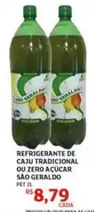 Assaí Atacadista São geraldo - refrigerante de caju tradicional ou zero açúcar oferta