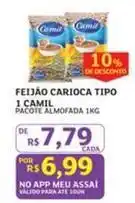 Assaí Atacadista Camil - feijão carioca tipo 1 oferta