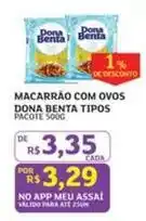 Assaí Atacadista Dona benta - macarrão com ovos oferta