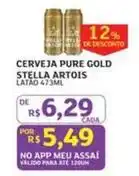 Assaí Atacadista Stella artois - cerveja pure gold oferta
