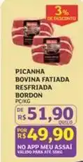 Assaí Atacadista Bordon - picanha bovina fatiada resfriada oferta