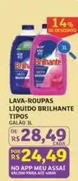 Assaí Atacadista Brilhante - lava-roupas líquido oferta