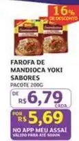 Assaí Atacadista Yoki - farofa de mandioca sabores oferta