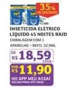 Assaí Atacadista Raid - inseticida elétrico liquido 45 noites oferta