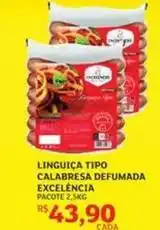 Assaí Atacadista Excelencia - linguiça tipo calabresa defumada oferta