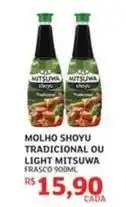 Assaí Atacadista Match - molho shoyu tradicional ou light mitsuwa oferta