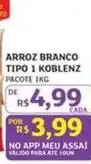 Assaí Atacadista Koblenz - arroz branco tipo 1 oferta