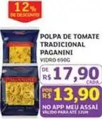 Assaí Atacadista Paganini - polpa de tomate tradicional oferta