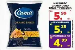 Roldão Camil - macarrao grano duro oferta