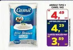 Roldão Camil - arroz tipo 1 oferta