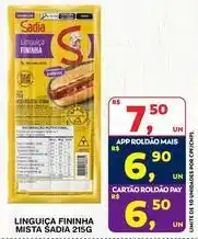 Roldão Sadia - linguica fininha mista oferta