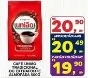 Roldão União - café tradicional ou extraforte almofada oferta