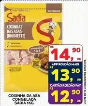 Roldão Sadia - coxinha da asa congelada oferta