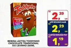 Roldão Toddynho - bebida láctea chocolate tradicional ou levinho oferta