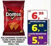 Roldão Doritos - salgadinho elma chips queijo nacho ou sweet chili oferta