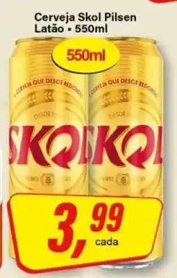 Rede Supermarket Cerveja Skol Pilsen oferta