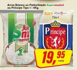 Rede Supermarket Arroz Branco ou Parboilizado Supermarket ou Príncipe Tipo 1 - 5Kg oferta