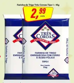 Rede Supermarket Farinha de Trigo Três Coroas Tipo 1 oferta