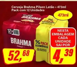 Rede Supermarket Cerveja Brahma Pilsen Latão oferta