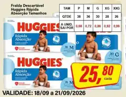 Rede Supermarket Huggies Rápida Absorção oferta