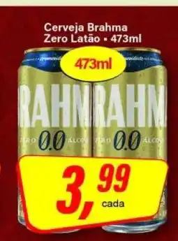 Rede Supermarket Cerveja Brahma Zero Latão oferta