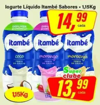 Rede Supermarket Iogurte Líquido Itambé Sabores oferta