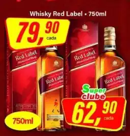 Rede Supermarket Whisky Red Label oferta