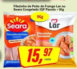 Rede Supermarket Filezinho de Peito de Frango Lar ou Seara Congelado IQF Pacote oferta