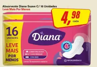 Rede Supermarket Absorvente Diana Suave C/ 16 Unidades oferta