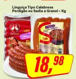 Rede Supermarket Linguiça tipo calabresa oferta