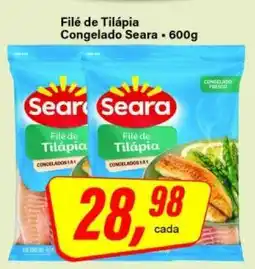Rede Supermarket Filé de Tilápia Congelado Seara - 600g oferta