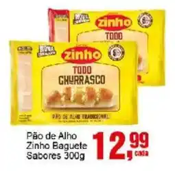 Negreiros Pão de Alho Zinho Baguete Sabores oferta