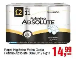 Negreiros Papel Higiênico Folha Dupla Fofinho Absolute oferta