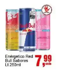 Negreiros Energetico red bull sabores oferta
