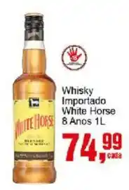 Negreiros Whisky importada white horse 8 anos 1l oferta