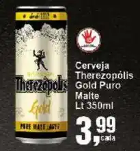 Negreiros Cerveja Therezopólis Gold Puro Malte oferta