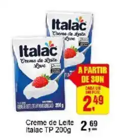 Negreiros Creme de Leite Italac oferta